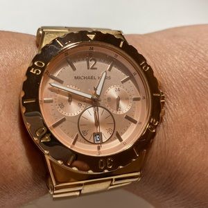 MK Rose Gold Tone Watch